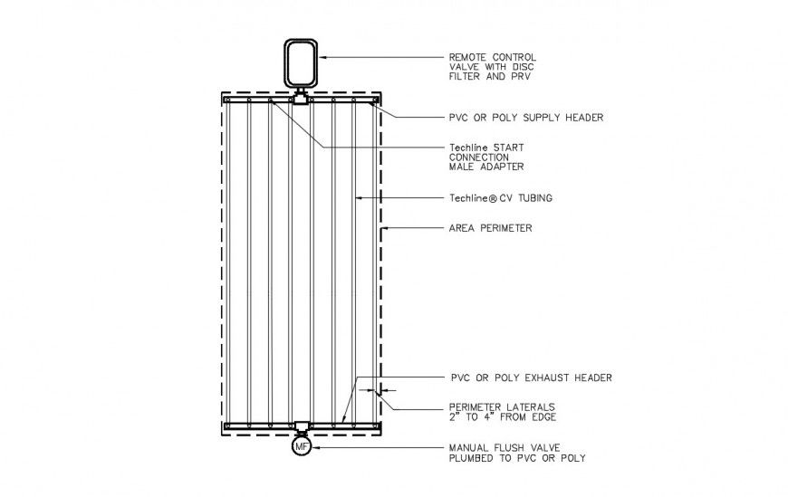 Drawing of Remote control valve in dwg file