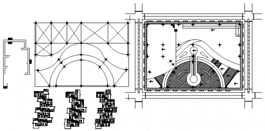 Drawing of residential multistory building AutoCAD file