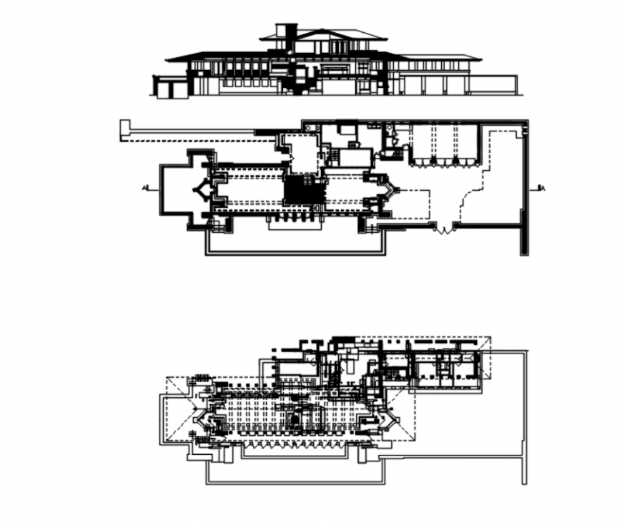 Drawing of Robi house 2d detail AutoCAD file