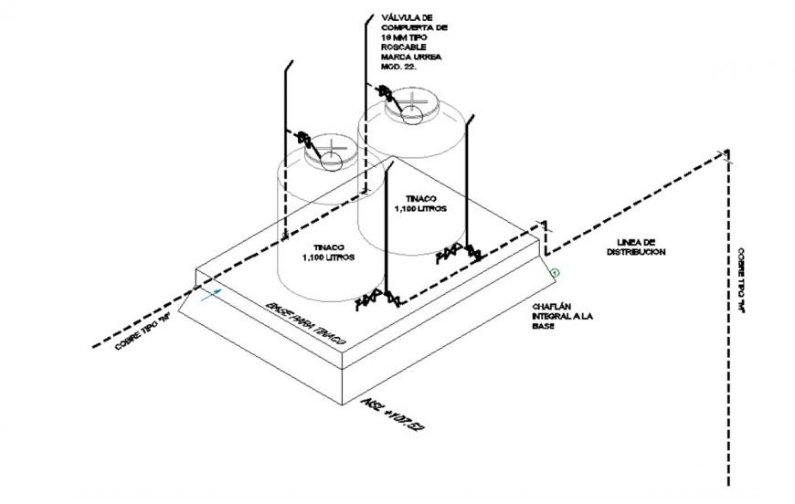 drawing of sanitary furniture blocks and connections details AutoCAD file