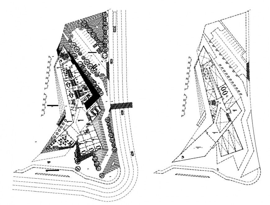 Drawing of school of fine arts 2d details AutoCAD file