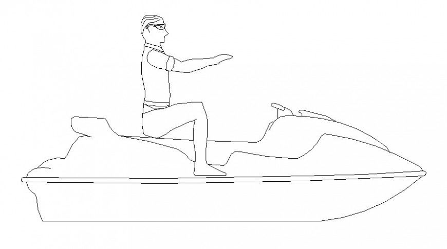 Drawing of ship vehicle drawing 2d view autocad drawing