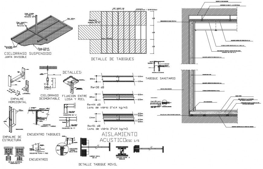 Drawing of structural blocks AutoCAD file