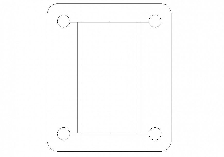 Drawing of table furniture block autocad file