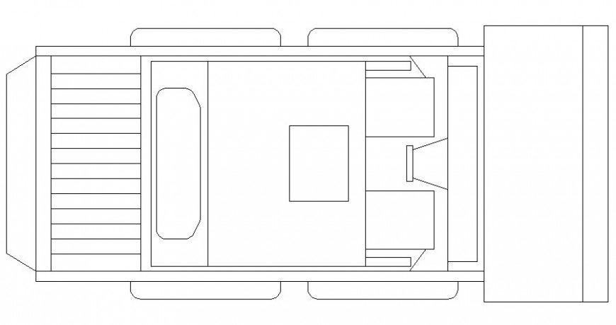 Drawing of transportation units drawing in Autocad