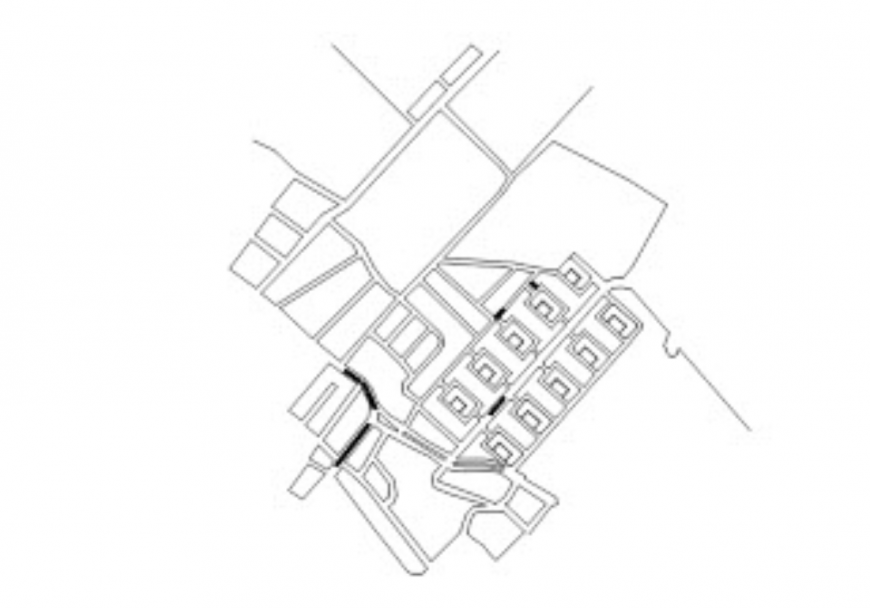 Drawing of urban residence plan AutoCAD file