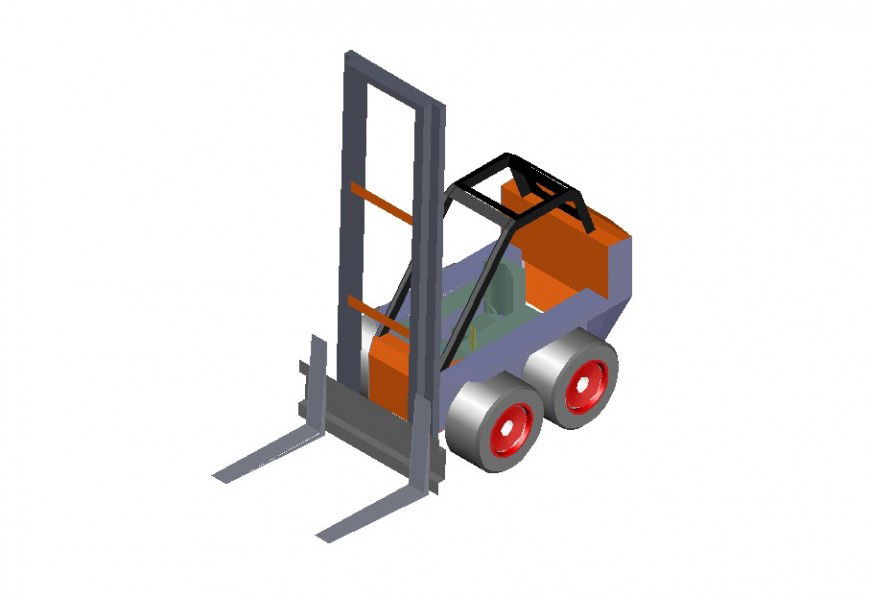 Drawing of vehicle 3d model