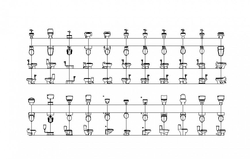Drawing of wc blocks autocad files ,