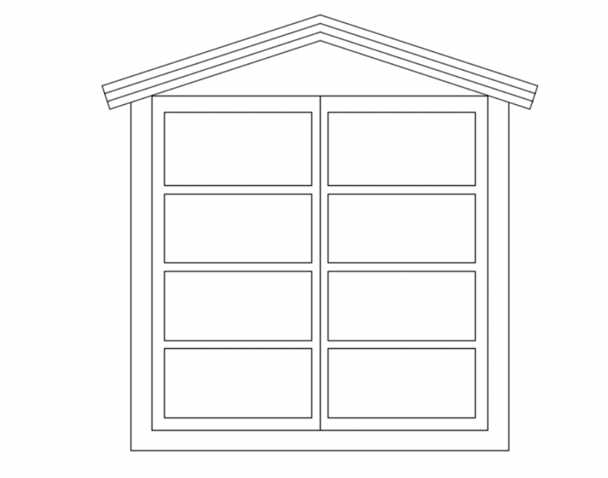 Drawing of window elevation 2d details autocad file