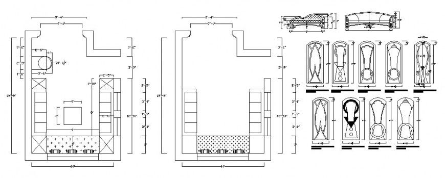 Drawing room area detail layout plan 2d view autocad file
