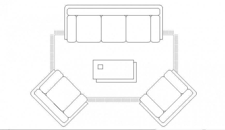 Drawing room furniture blocks cad drawing details dwg file