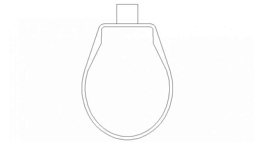 Drawings 2d view blocks of sanitary water closet autocad software file