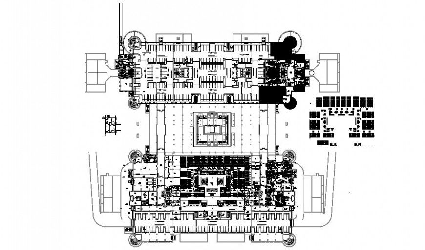 Drawings 2d view commercial building units plan autocad software file