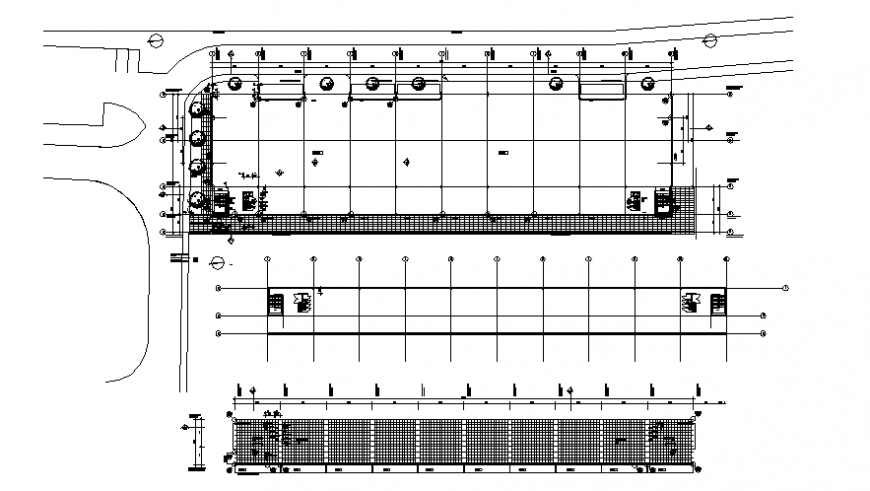 Drawings 2d view landscaping area autocad software file