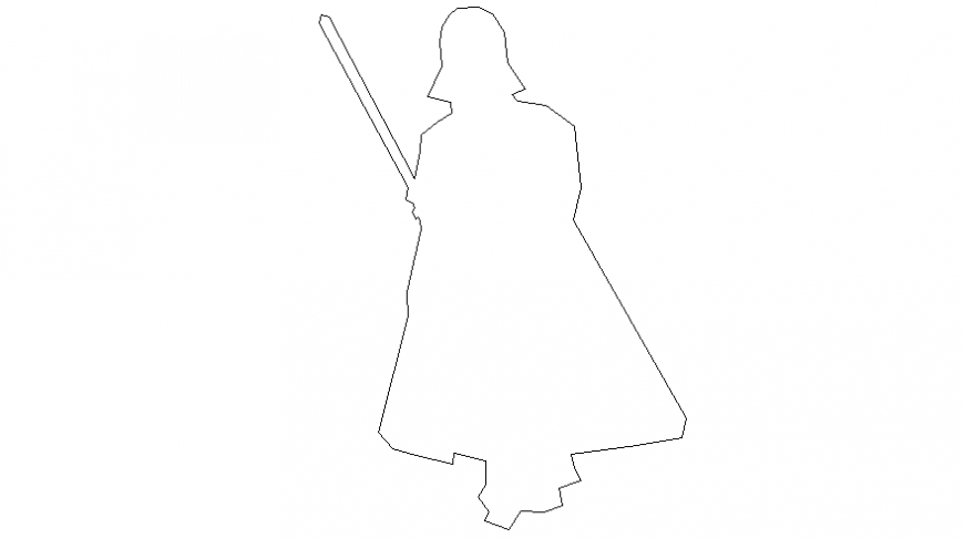 Drawings 2d view of people blocks autocad software file