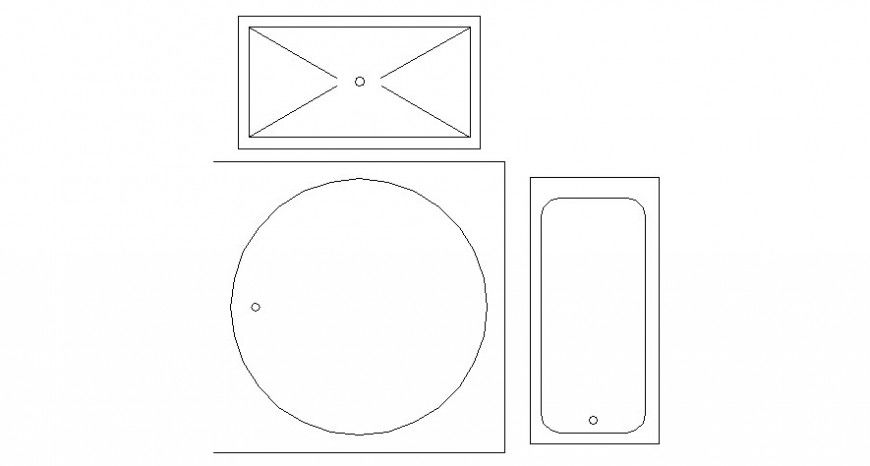 Drawings 2d view of sanitary units blocks layout autocad file