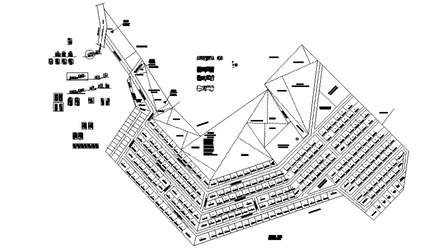 Drawings 2d view of topographical area autocad software file