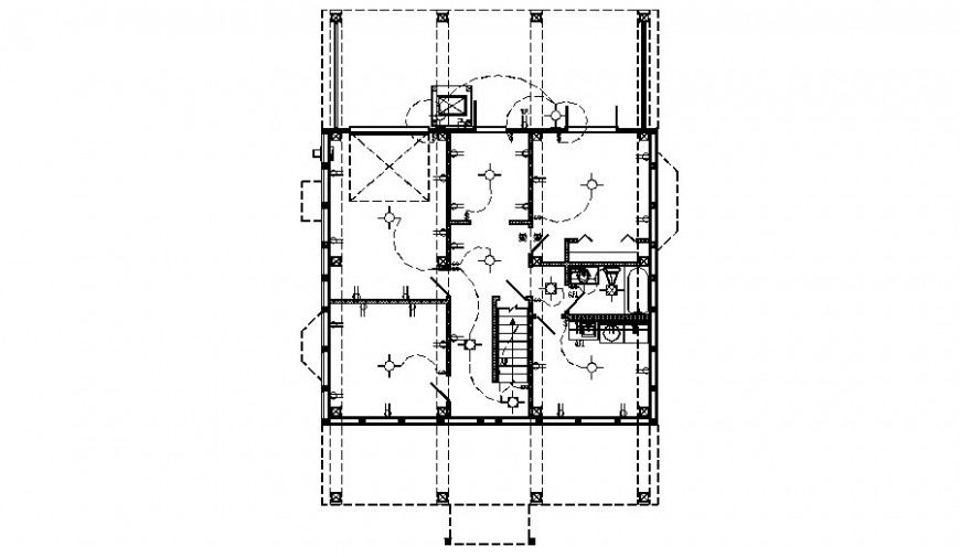 Drawings detail of electrical layout plan 2d view autocad file