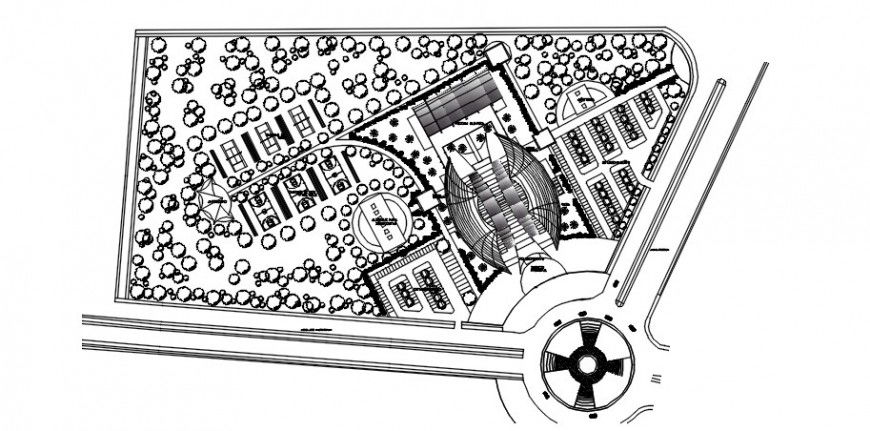 Drawings detailing of sports center building dwg file