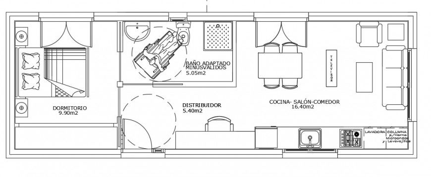 Drawings details of bedroom plan and salon details dwg file