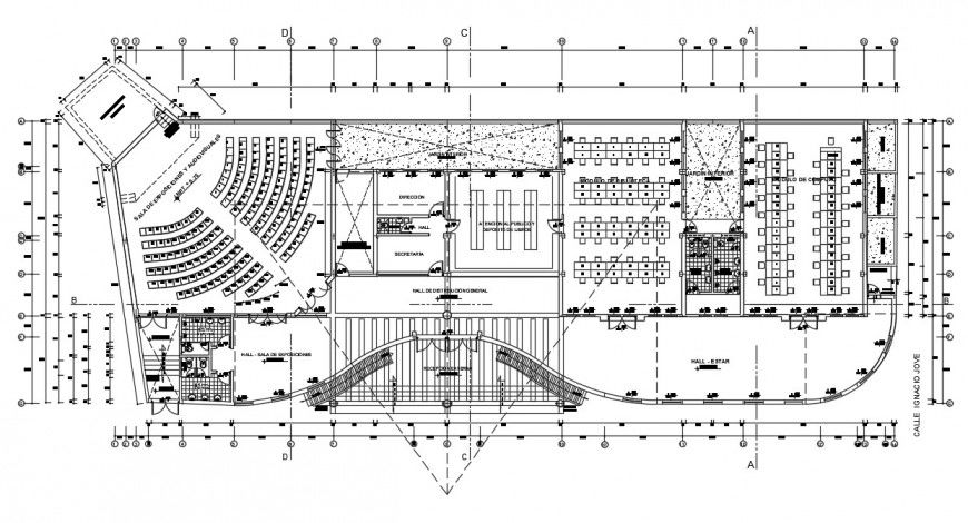 Drawings details of education center building units dwg autocad file