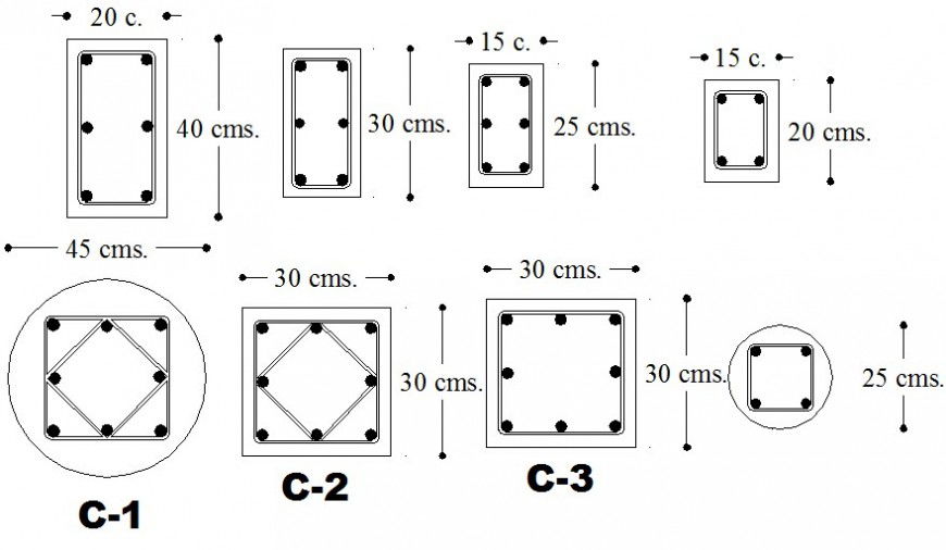 Drawings details of reinforcement structure dwg autocad file
