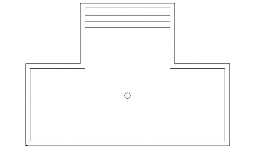 Drawings details 2d view elevation of swimming pool autocad file