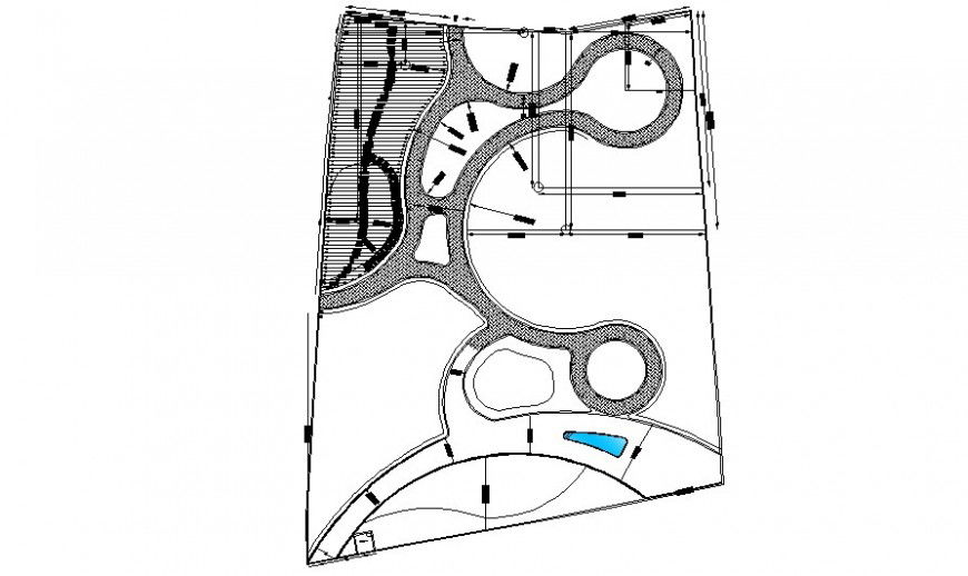 Drawings details 2d view landscaping details autocad file