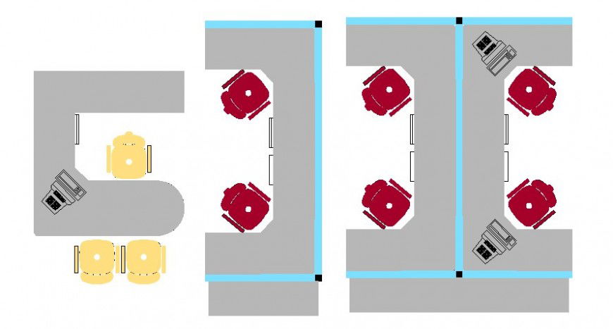 Drawings details elevation of furniture blocks autocad file