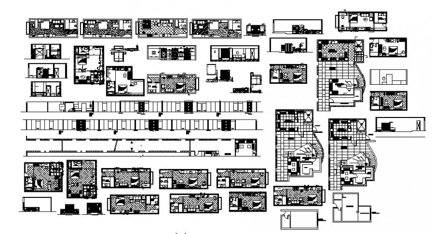 Drawings details of bedroom area plan autocad file