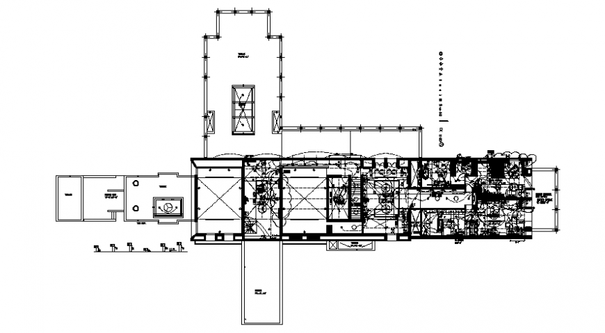 Drawings details of building electrical installation 2d view dwg file
