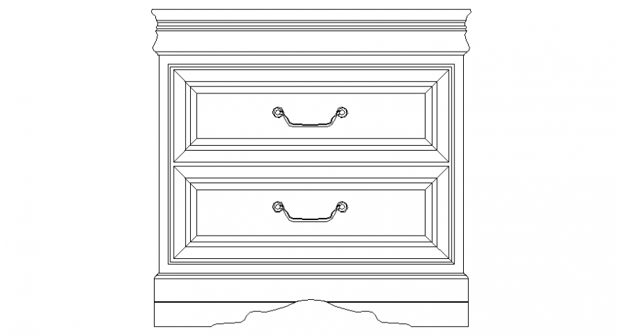 Drawings details of cabinet blocks elevation dwg file