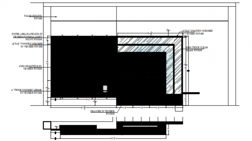 Drawings details of construction blocks plan dwg file