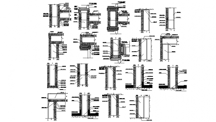 Drawings details of construction units block dwg AutoCAD file