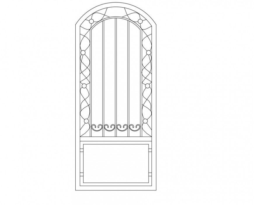 Drawings details of door blocks elevation dwg file
