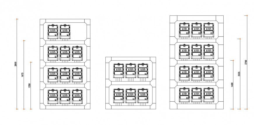 Drawings details of electrical fuse circuits dwg file