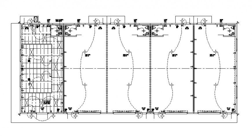 Drawings details of electrical layout plan in building dwg autocad file