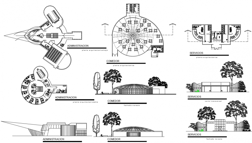 Drawings details of hotel building floor plan dwg autocad file
