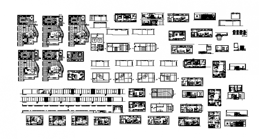 Drawings details of house layout autocad software file