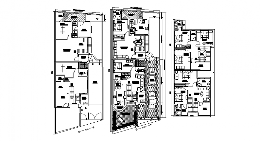 Drawings details of house layout plan autocad software file