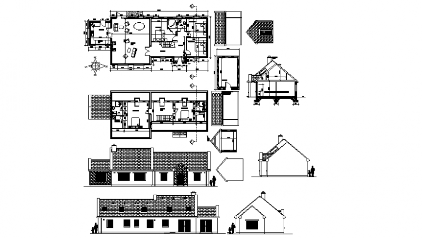 Drawings details of housing apartment blocks autocad software file