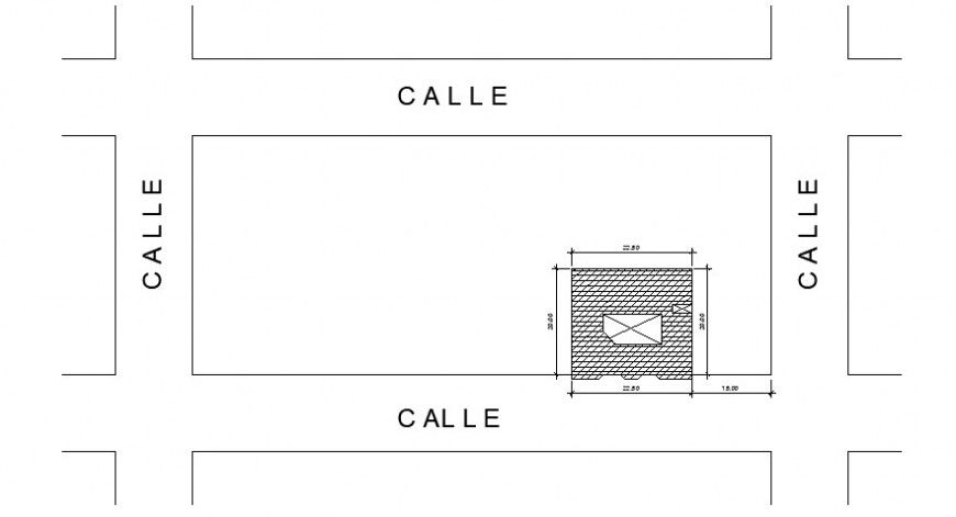 Drawings details of housing area 2d view autocad file
