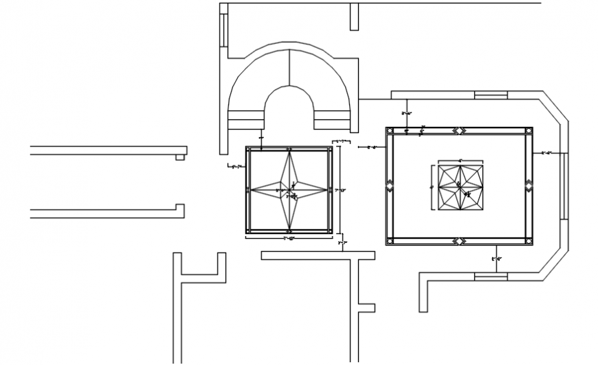 Drawings details of marble floor pattern autocad file