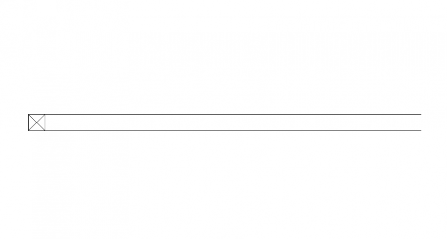Drawings details of railing block 2d view autocad file