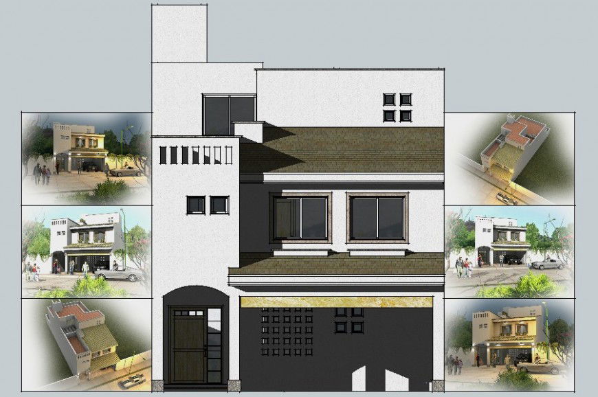 Drawings details of residential housing units 3d model sketch-up file