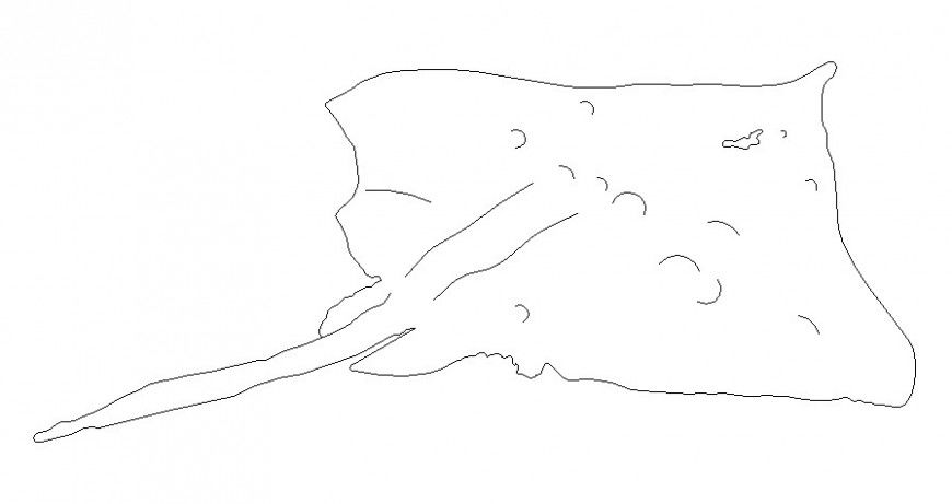 Drawings details of running horse 2d view autocad file