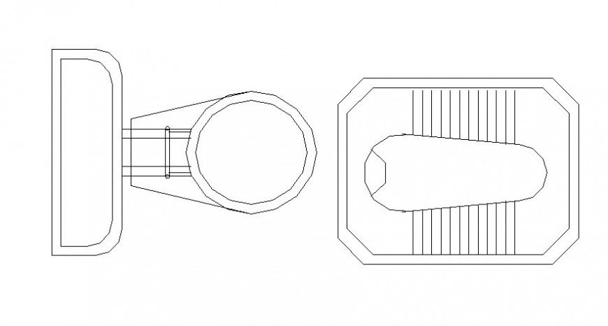 Drawings details of sanitary units blocks elevation autocad file