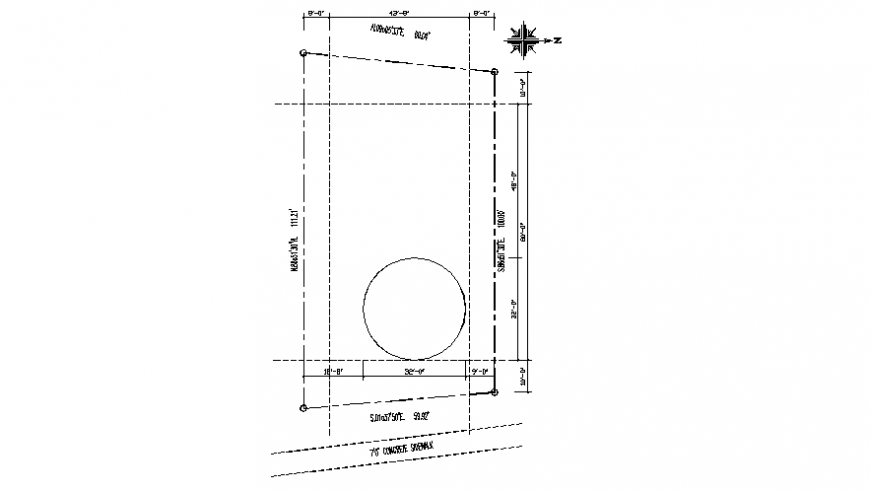 Drawings details of site plan area autocad file