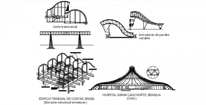 Drawings details of structural units block autocad file