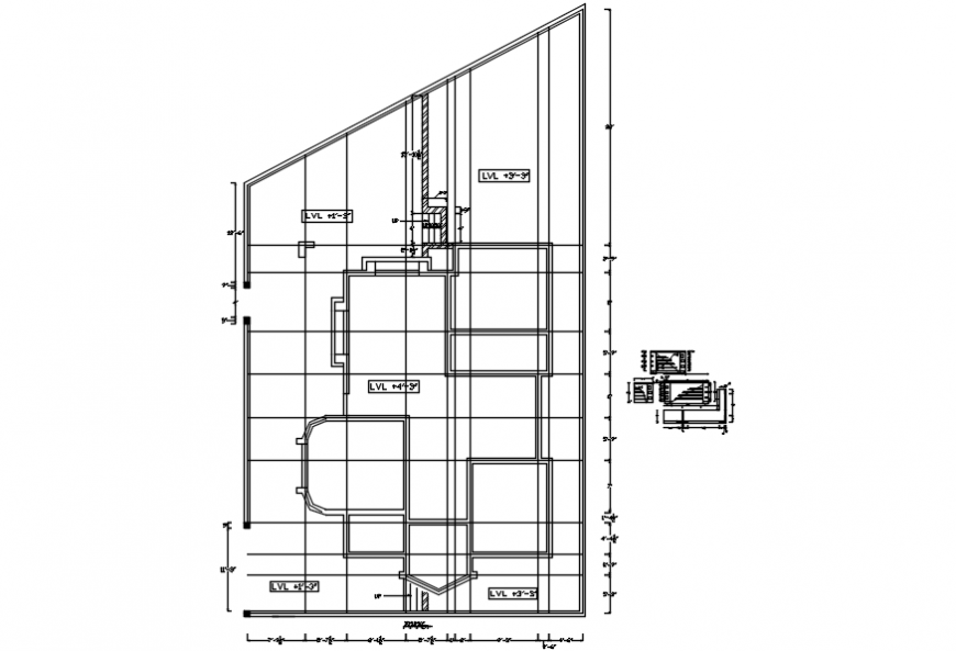 Drawings details of terrace layout plan dwg autocad file